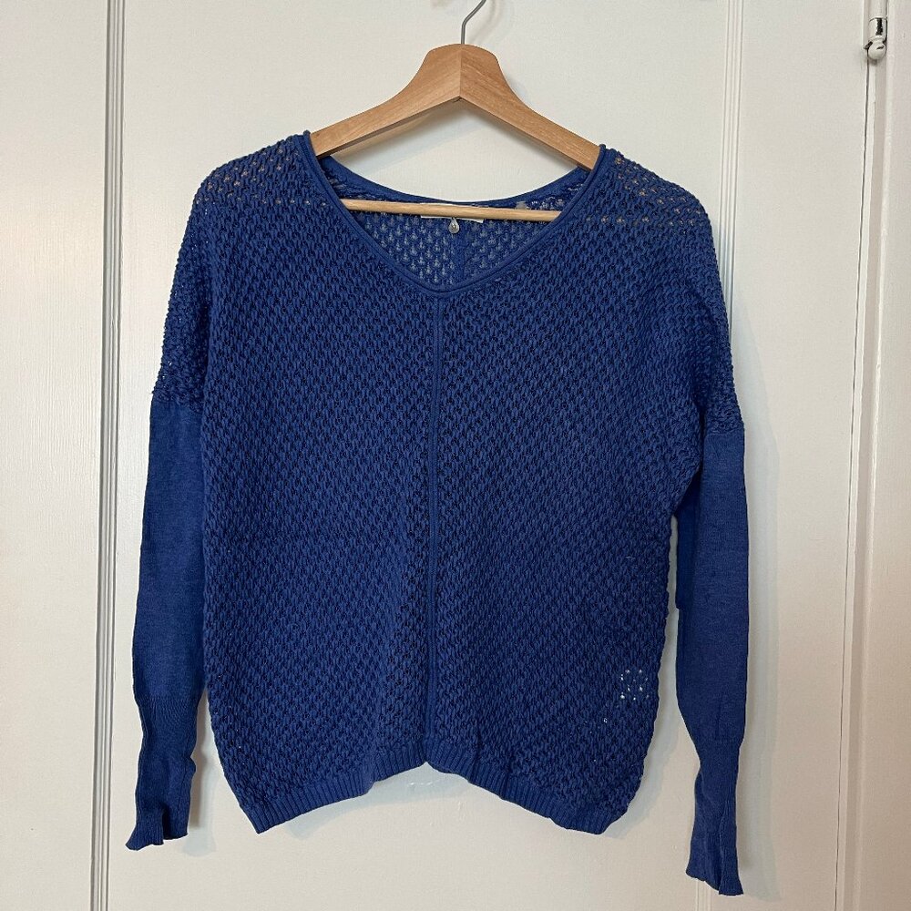 Rebecca Taylor Purple Crochet Sweater